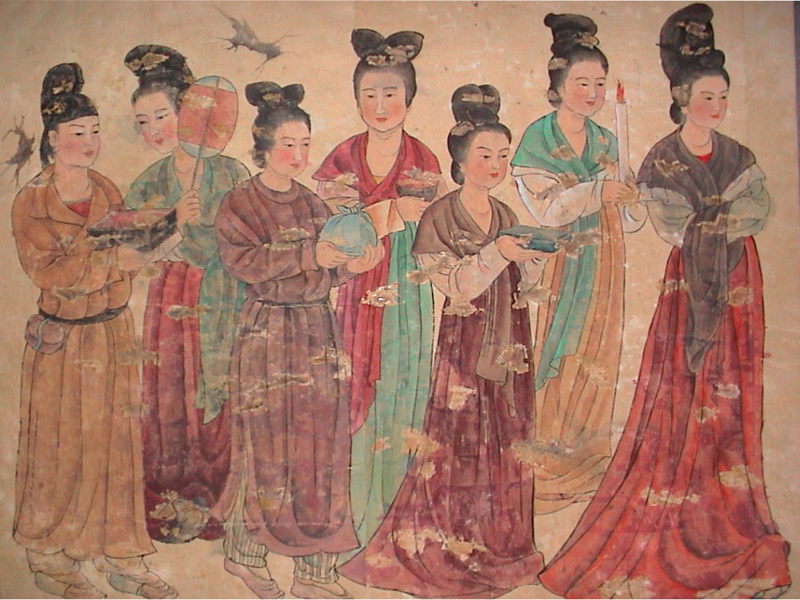 Bích họa nhà Đường từ Tây An, Trung Quốc